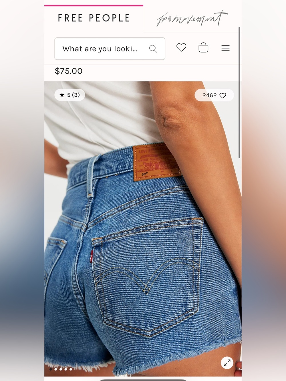 LEVI’S HIGH WAIST CUT OFF SHORTS